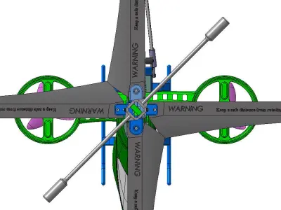 AVATAR STYLE HELICOPTER 3D model