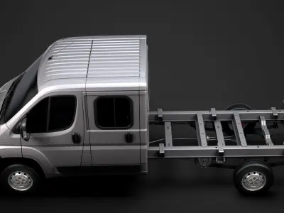 Citroen Relay Chassis Truck Crew Cab 4035WB 2014 3D model