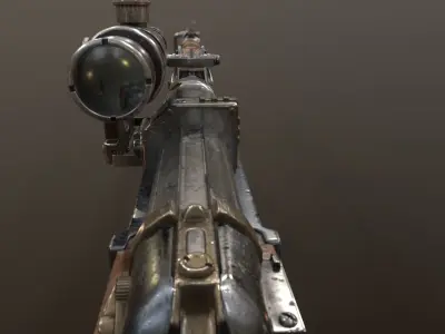 Gewehr Kennzeichen 06 Low-poly 3D model