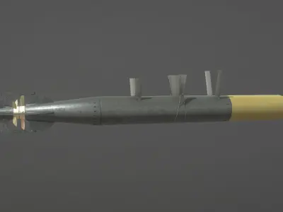 UK Torpedo MarkXII Low-poly 3D model