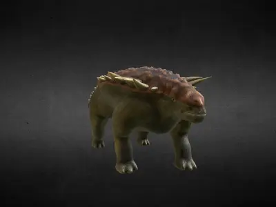 Edmontonia Jurassic Dinosaur Low-poly 3D model