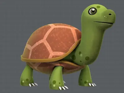 Turtle V01 Low-poly 3D model