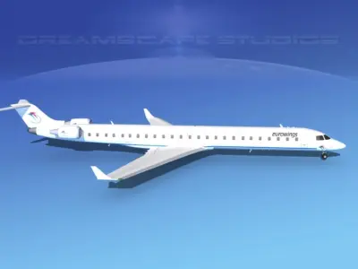 Bombardier CRJ1000 Eurowings 3D model