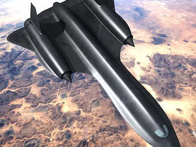 Detailed Lockheed A-12 3D model