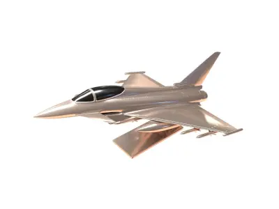 Eurofighter Typhoon Jet Aircraft Decoration 3D model