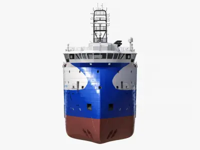 Ulstein PX105 Sea Spider Platform Supply Vessel 3D model