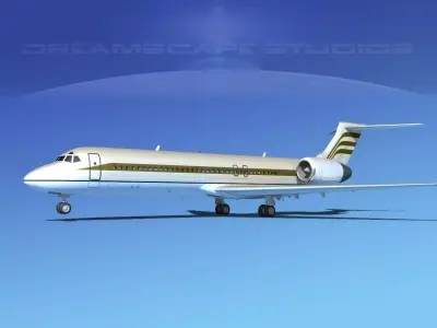 Boeing 717-200 Corporate 8 3D model