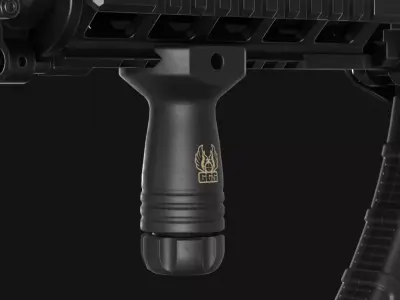GGG SFG-1 Stubby Foregrip for Picatinny Rail - Game Asset Low-poly 3D model