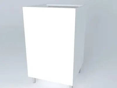 Counter with 2 drawers Free 3D model