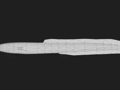Eel fish Low-poly 3D model