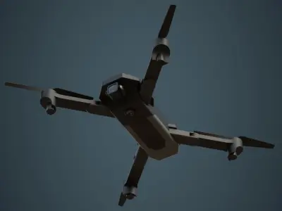 Quadcopter 1A Low-poly 3D model