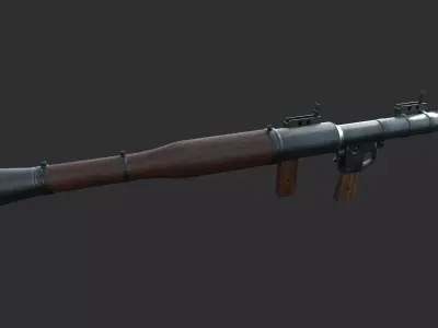 RPG-7 Rocket Launcher Low-poly 3D model