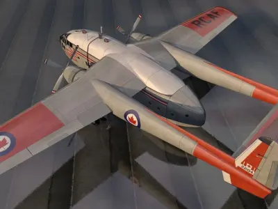 Fairchild C-119 Flying Boxcar 3D model