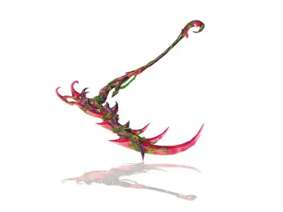 Shaman Scythe Low-poly 3D model
