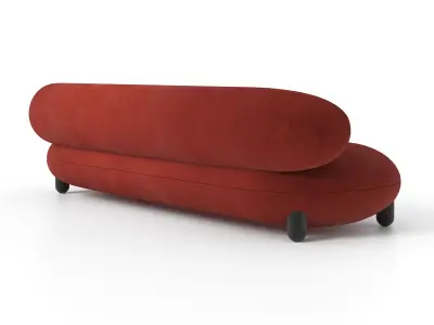 Noom Flock Sofa 270 Free 3D model