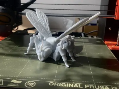 FLEXI HORNET BEE PRINT IN PLACE Free 3D print model
