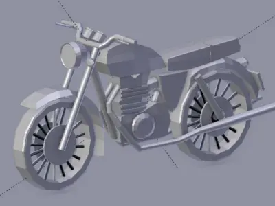 Triumph motorcycle 3D model