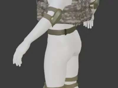 Turkish Army Mountainer Commando Unit Armed 3D model