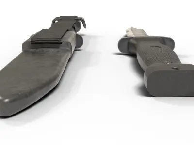 Us navy mk3 kabar Low-poly 3D model