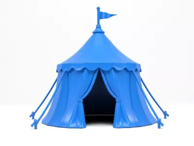 Ancient military tent 3D print model