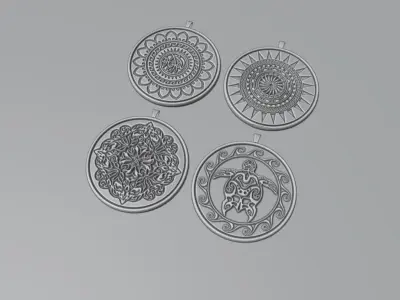 Art Pendants 3D print model
