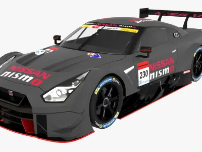Nissan GT-R NISMO GT500 Super GT 3D model