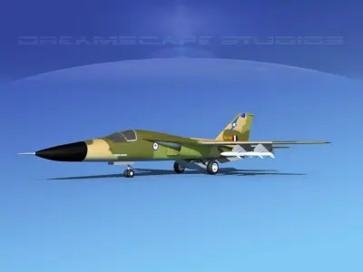 General Dynamics F-111 Aardvark V06 3D model