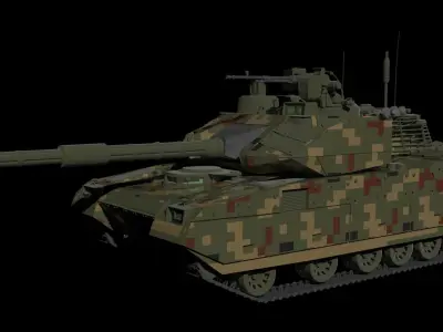 ZTQ-15 Black Panther Light Tank 3D model