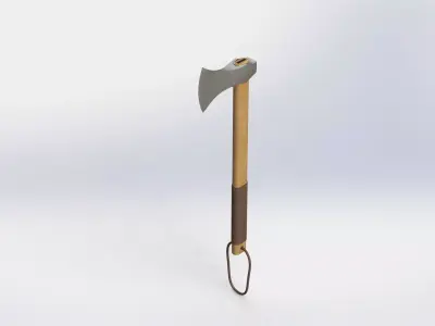 WG 7014 - Axe v1 Low-poly 3D model