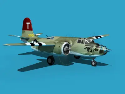 Douglas A-20E Havoc V03 3D model