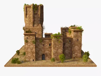Castle of Belalcazar Spain 3D model