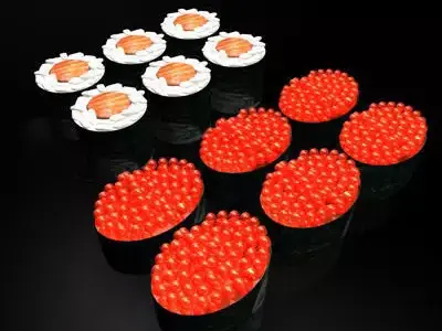 norimaki sushi 3D model