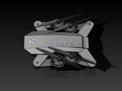 Drone M3T Low-poly 3D model