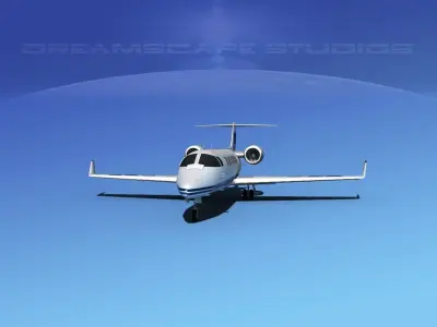 LearJet 45 V01 3D model