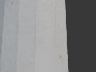 Antique Stone Column Scan Low-poly 3D model