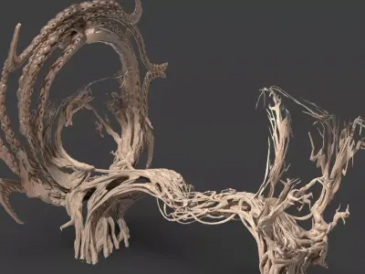 King Arthur Vine Tree huge archway 3D model