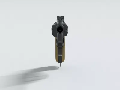 laos Game Revolver Low-poly 3D model