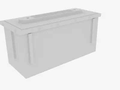 Electric Car Battery Low-poly 3D model