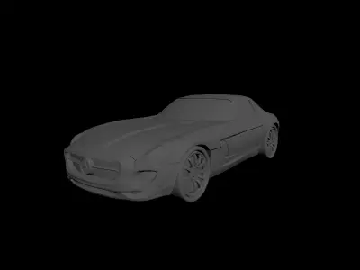 3d modelling of car sls Free 3D model