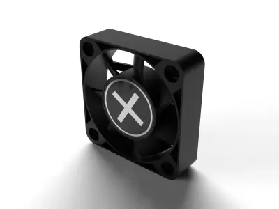 40mm computer fan - Xilence Performance C Series 40 mm Black 3D model