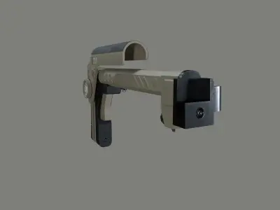 AK PT-3 Zenit Buttstock Low-poly 3D model