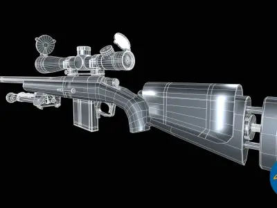M24 Sniper rifle Free 3D model