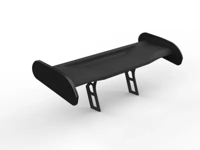 spoiler auto moto garage 3D model