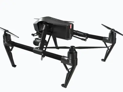 Drone - Dji Inspire 2 Low-poly 3D model