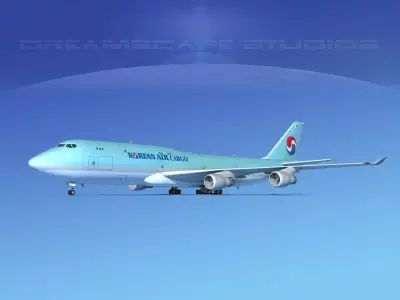 Boeing 747-8I Korean Air Cargo 3D model