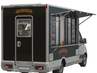 Sprinter Food Truck 3D model
