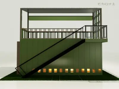 Natural with container 3D model