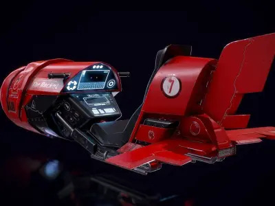 Hoverbike - Rocket 3D model