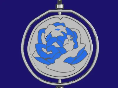Arcane League of Legends - Powder rose necklace 3D print model
