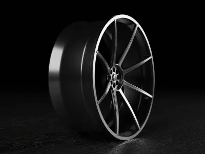 JDM Style Rim Free low-poly 3D model